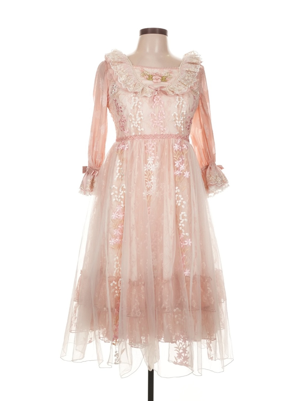 Pink Lace Tulle Costume Dress